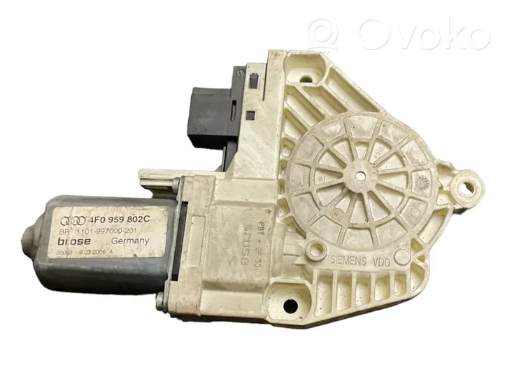 Audi A6 S6 C6 4F Rear door window regulator motor 4F0959802C