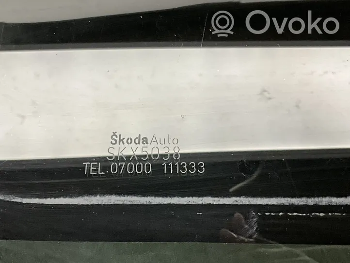 Skoda Octavia Mk2 (1Z) Vitre de fenêtre porte arrière SKX5038