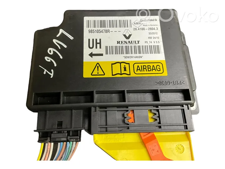 Renault Megane III Airbag control unit/module 985105478R