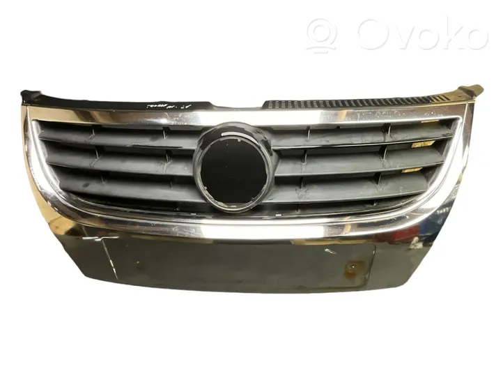 Volkswagen Touran I Grille calandre supérieure de pare-chocs avant 1T0853651D