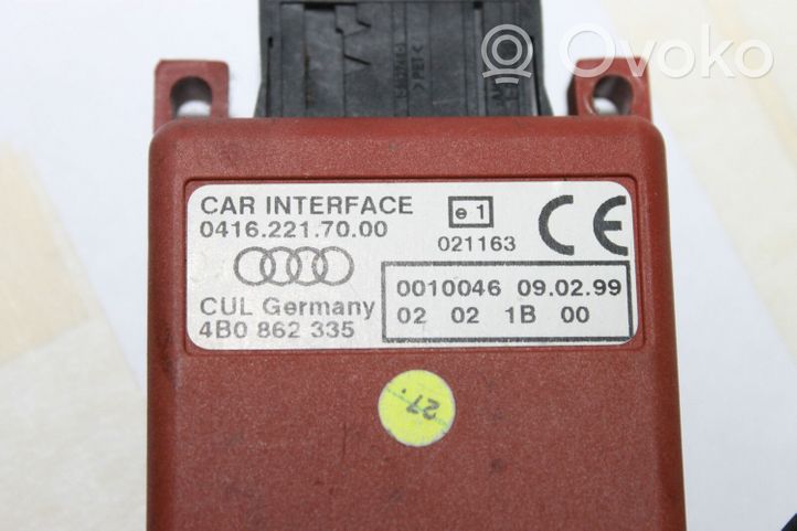 Audi A6 S6 C5 4B Puhelimen käyttöyksikkö/-moduuli 4B0862335