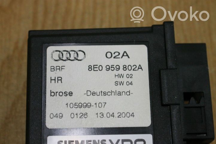 Audi A4 S4 B6 8E 8H Unité de commande module de porte 8E2959802A