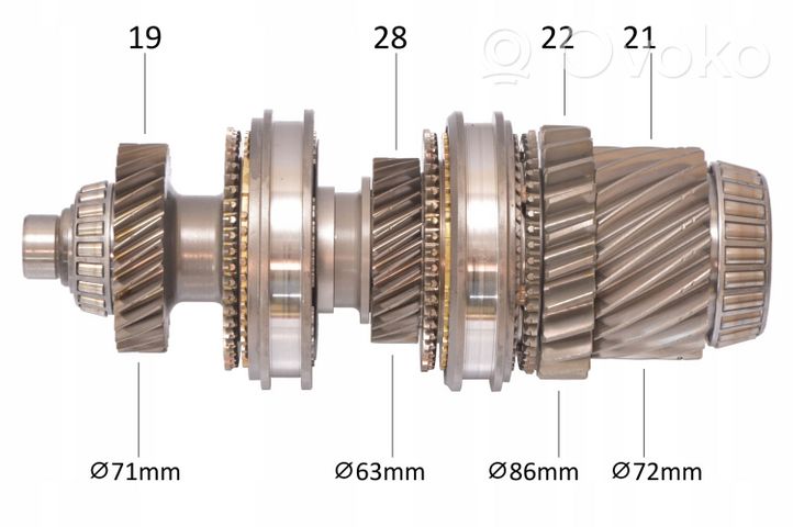 Volkswagen PASSAT CC Altra parte della scatola del cambio DQ25002E