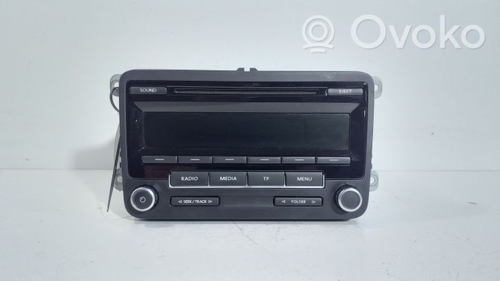 Volkswagen PASSAT B7 Unidad delantera de radio/CD/DVD/GPS 1K0035186AN