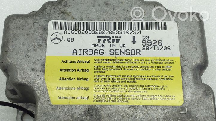 Mercedes-Benz B W245 Module de contrôle airbag A1698209926