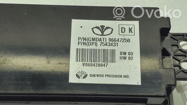 Chevrolet Epica Monitor / wyświetlacz / ekran 96647250