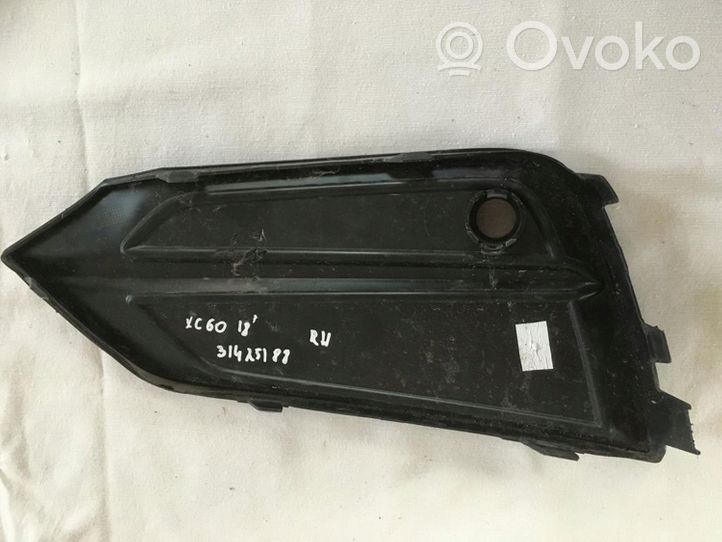 Volvo XC60 Mascherina inferiore del paraurti anteriore 31425188