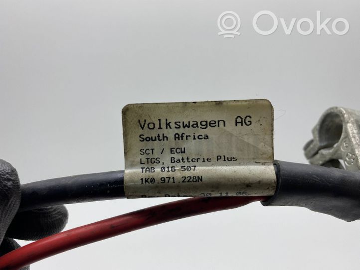 Volkswagen PASSAT B7 Faisceau de câbles pour démarreur 1K0971228N