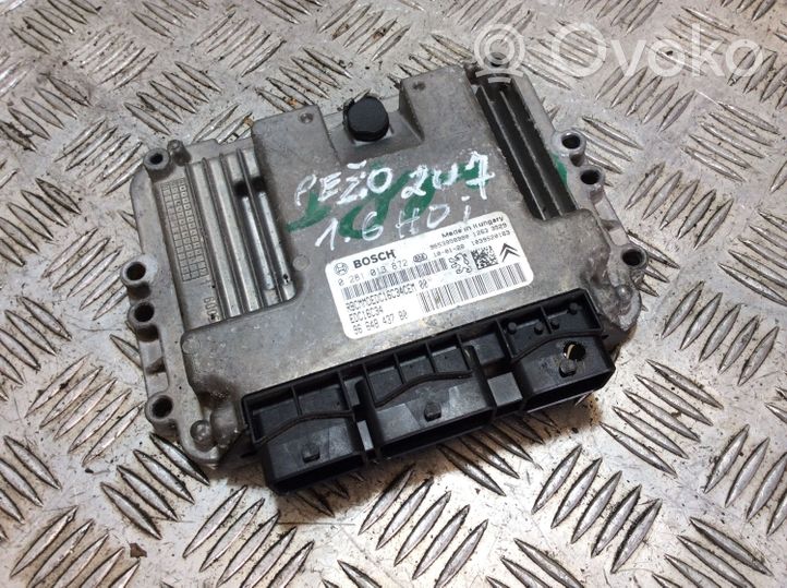 Peugeot 207 CC Calculateur moteur ECU 9664843780