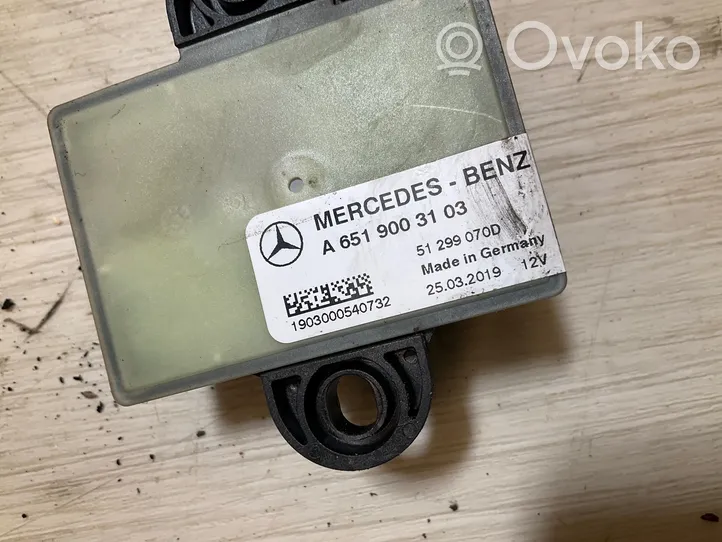 Mercedes-Benz Sprinter W906 Relais de bougie de préchauffage A6519003103