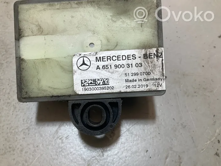 Mercedes-Benz Sprinter W906 Relais de bougie de préchauffage A6519003103