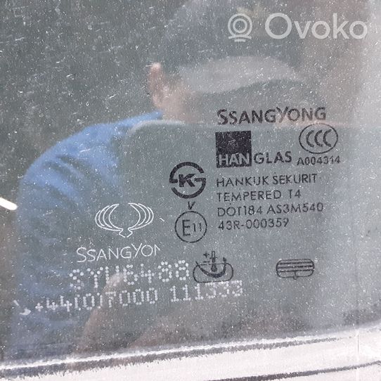 SsangYong Rexton Vitre de fenêtre porte arrière 43R00108