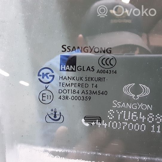 SsangYong Rexton Vitre de fenêtre porte arrière 43R00108