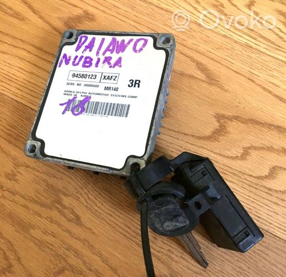 Chevrolet Nubira Komputer / Sterownik ECU i komplet kluczy 94580123