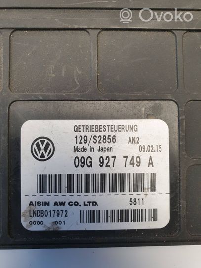 Volkswagen Jetta VI Pārnesumkārbas vadības bloks 09G927749A