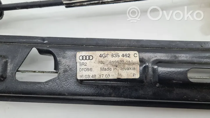 Audi A7 S7 4G Meccanismo di sollevamento del finestrino posteriore senza motorino 4G8839462C