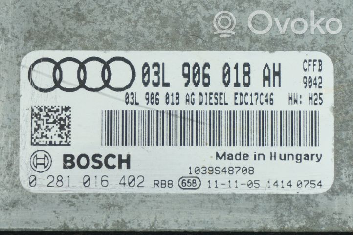 Audi A3 S3 8P Moottorin ohjainlaite/moduuli (käytetyt) 03L906018AH