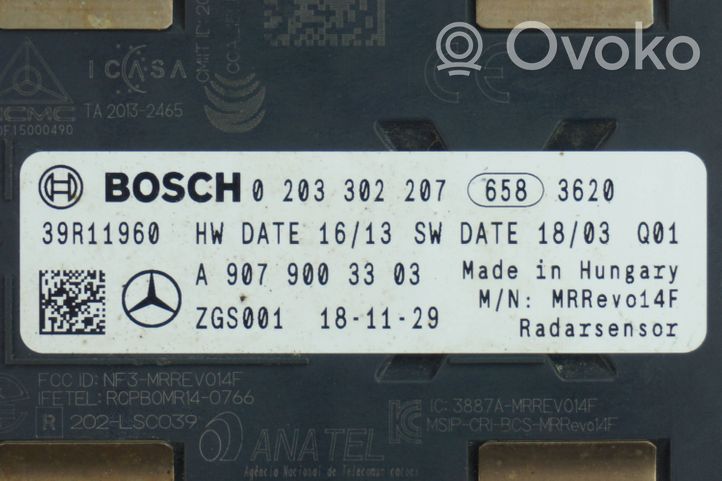 Mercedes-Benz Sprinter W907 W910 Modulo di controllo del punto cieco A9079003303