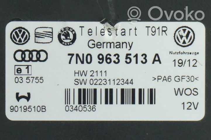 Volkswagen PASSAT B7 Apulämmittimen ohjainlaite/moduuli 7N0963513A