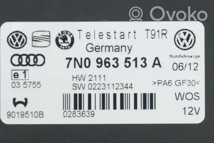 Volkswagen Tiguan Auxiliary heating control unit/module 7N0963513A