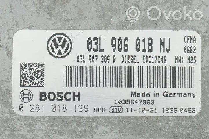 Volkswagen Caddy Sterownik / Moduł ECU 03L906018NJ