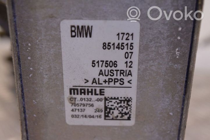 BMW 3 F30 F35 F31 Vaihteistoöljyn jäähdytin 8514515