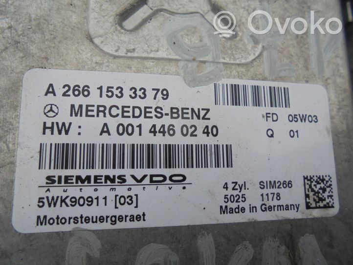 Mercedes-Benz A W169 Moottorin ohjainlaite/moduuli (käytetyt) 