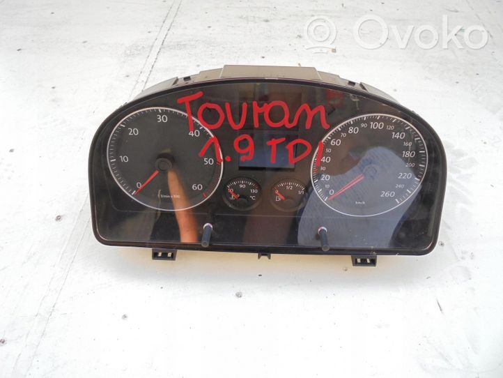 Volkswagen Touran III Compteur de vitesse tableau de bord 