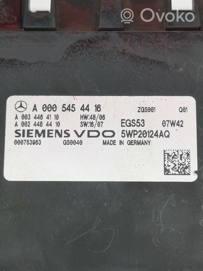 Mercedes-Benz C AMG W204 Centralina/modulo scatola del cambio A0005454416