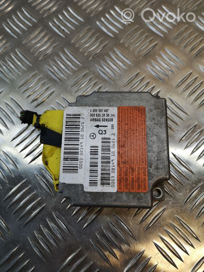 Mercedes-Benz Vaneo W414 Gaisa spilvenu vadības bloks 0265001467