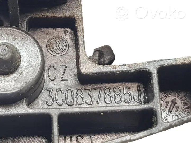 Volkswagen PASSAT B7 Klamka/wspornik zewnętrzny drzwi tylnych 3C0837885J