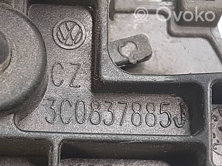 Volkswagen PASSAT B7 Support extérieur, poignée de porte arrière 3C0837885J