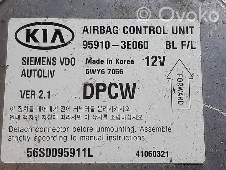 KIA Sorento Module de contrôle airbag 959103E060