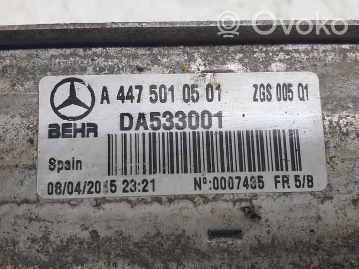 Mercedes-Benz Vito Viano W447 Interkūlerio radiatorius A4475010501