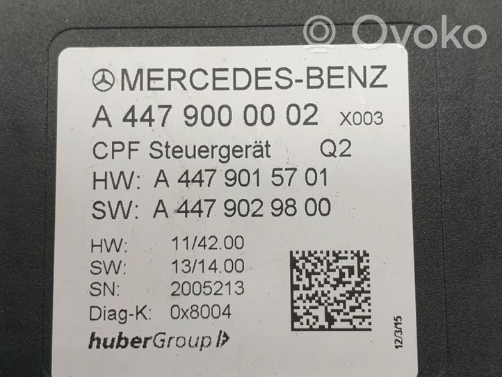 Mercedes-Benz Vito Viano W447 Kameran ohjainlaite/moduuli A4479000002