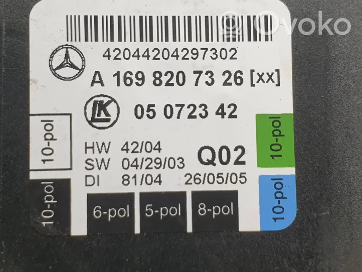 Mercedes-Benz B W245 Oven ohjainlaite/moduuli A1698207326