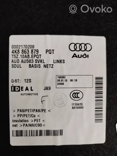 Audi A7 S7 4K8 Garniture panneau latérale du coffre 4K8863879