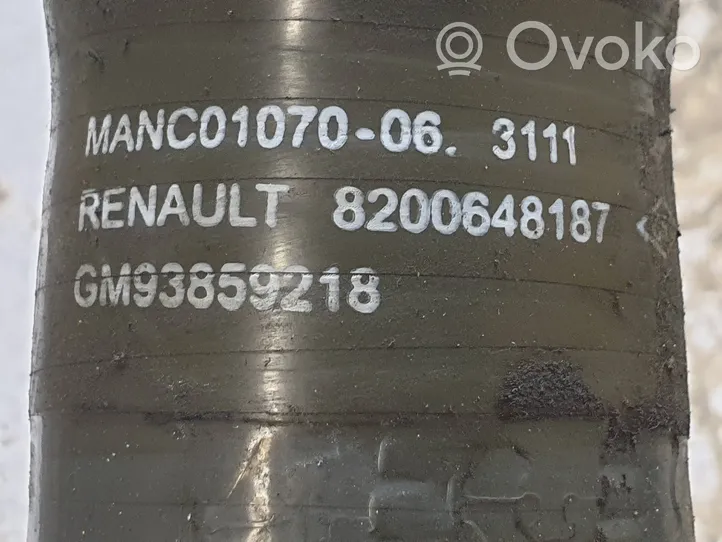 Renault Trafic II (X83) Tube d'admission d'air 8200648187