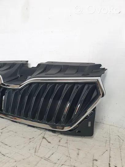 Skoda Fabia Mk3 (NJ) Maskownica / Grill / Atrapa górna chłodnicy 6V0853653C