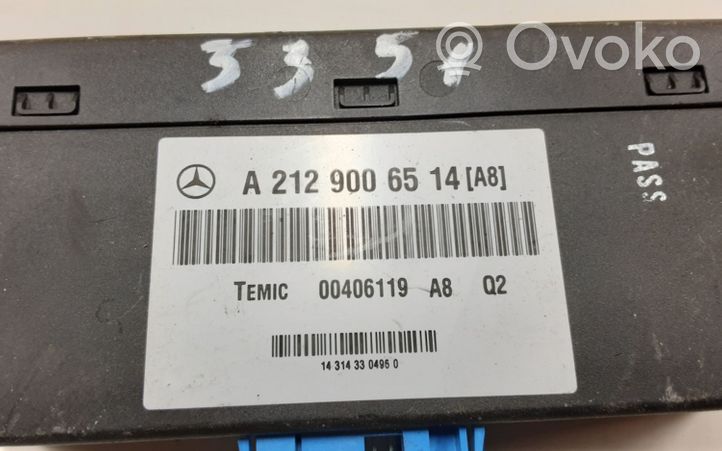 Mercedes-Benz E W212 Piekares vadības bloks A2129006514