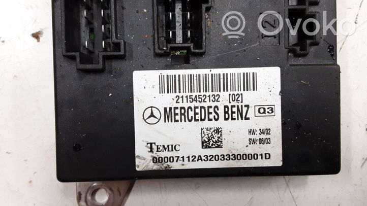 Mercedes-Benz E W211 Mukavuusmoduuli 2115452132