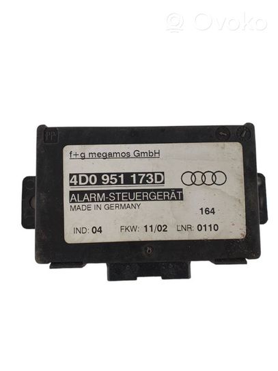 Audi A6 S6 C5 4B Hälytyksen ohjainlaite/moduuli 4D0951173D