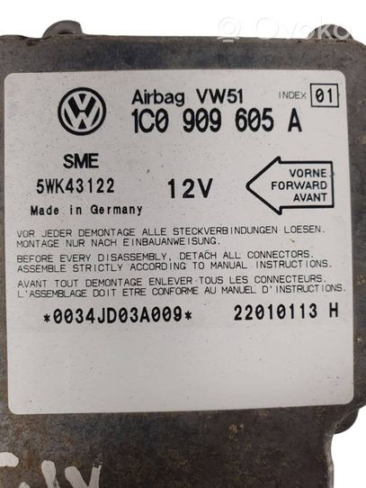 Volkswagen Golf IV Centralina/modulo airbag 1C0909605A