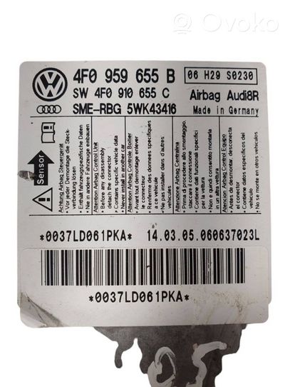 Audi A6 S6 C6 4F Centralina/modulo airbag 4F0959655B