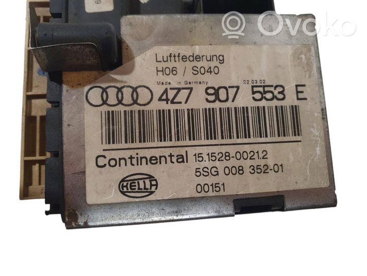 Audi A6 Allroad C5 Sterownik / Moduł zawieszenia pneumatycznego 4Z7907553E