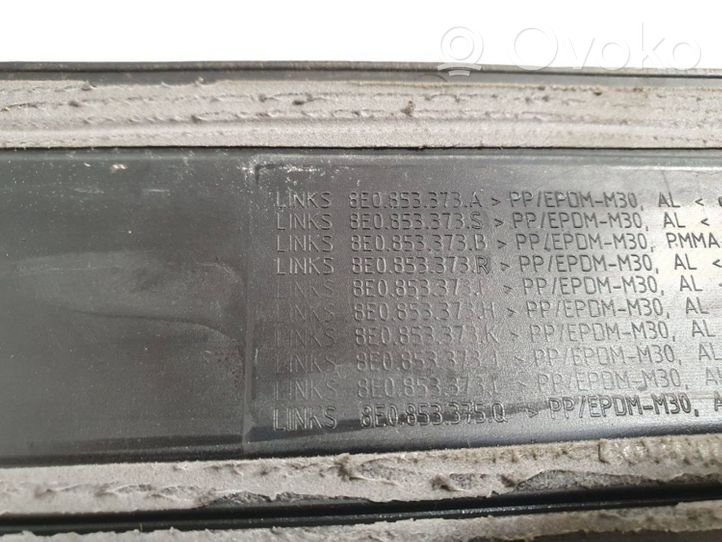 Audi A4 S4 B7 8E 8H Etuoven kynnyksen suojalista 8E0853373