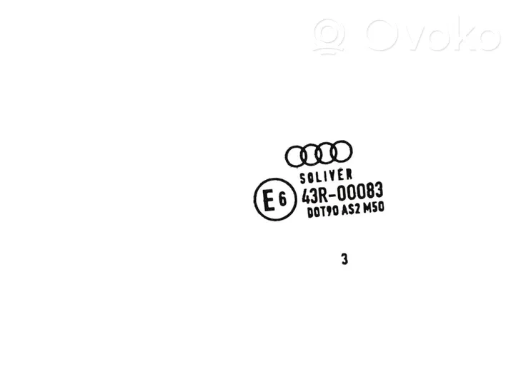 Audi A6 S6 C7 4G Pagrindinis priekinių durų stiklas (keturdurio) 43R00083