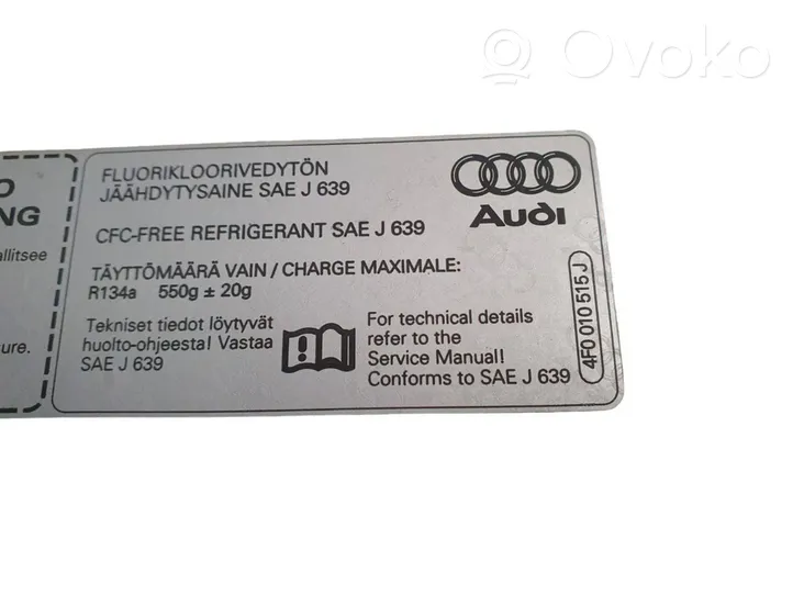 Audi A6 S6 C6 4F Dangtis variklio (kapotas) 4F0010515J