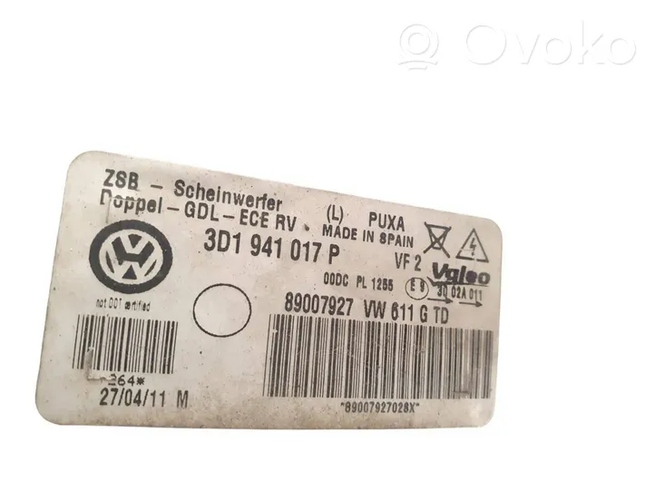 Volkswagen Phaeton Lampa przednia 3D1941017P