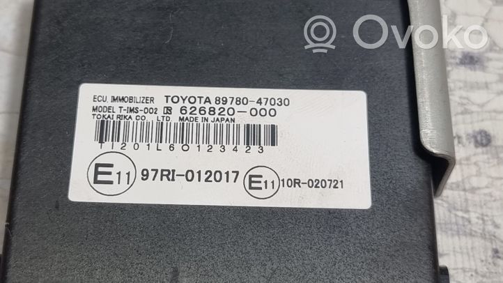 Toyota Prius (XW20) Centralina/modulo immobilizzatore 626820000